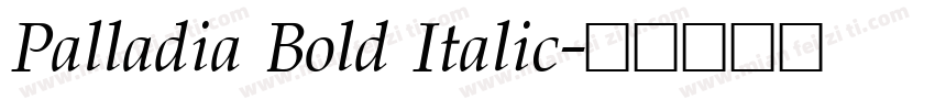 Palladia Bold Italic字体转换